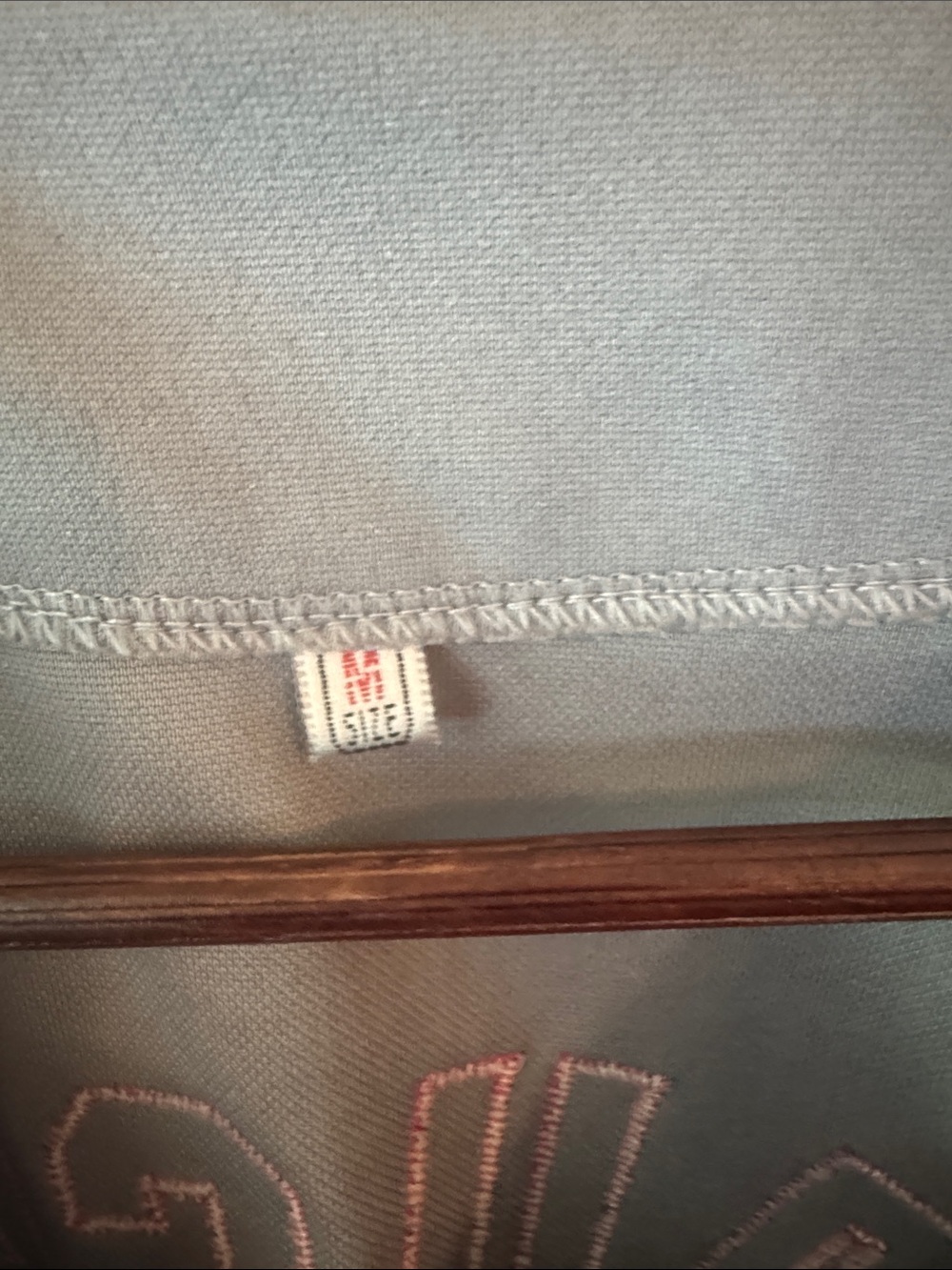 “Major League” Wild Thing Cleveland Men's Gray Baseball Jersey with Red Accents - Picture 3 of 6